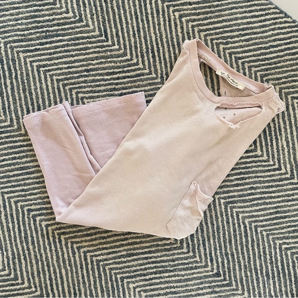 Free People | Lucky Distressed Cutout Tee - Picture 8 of 8